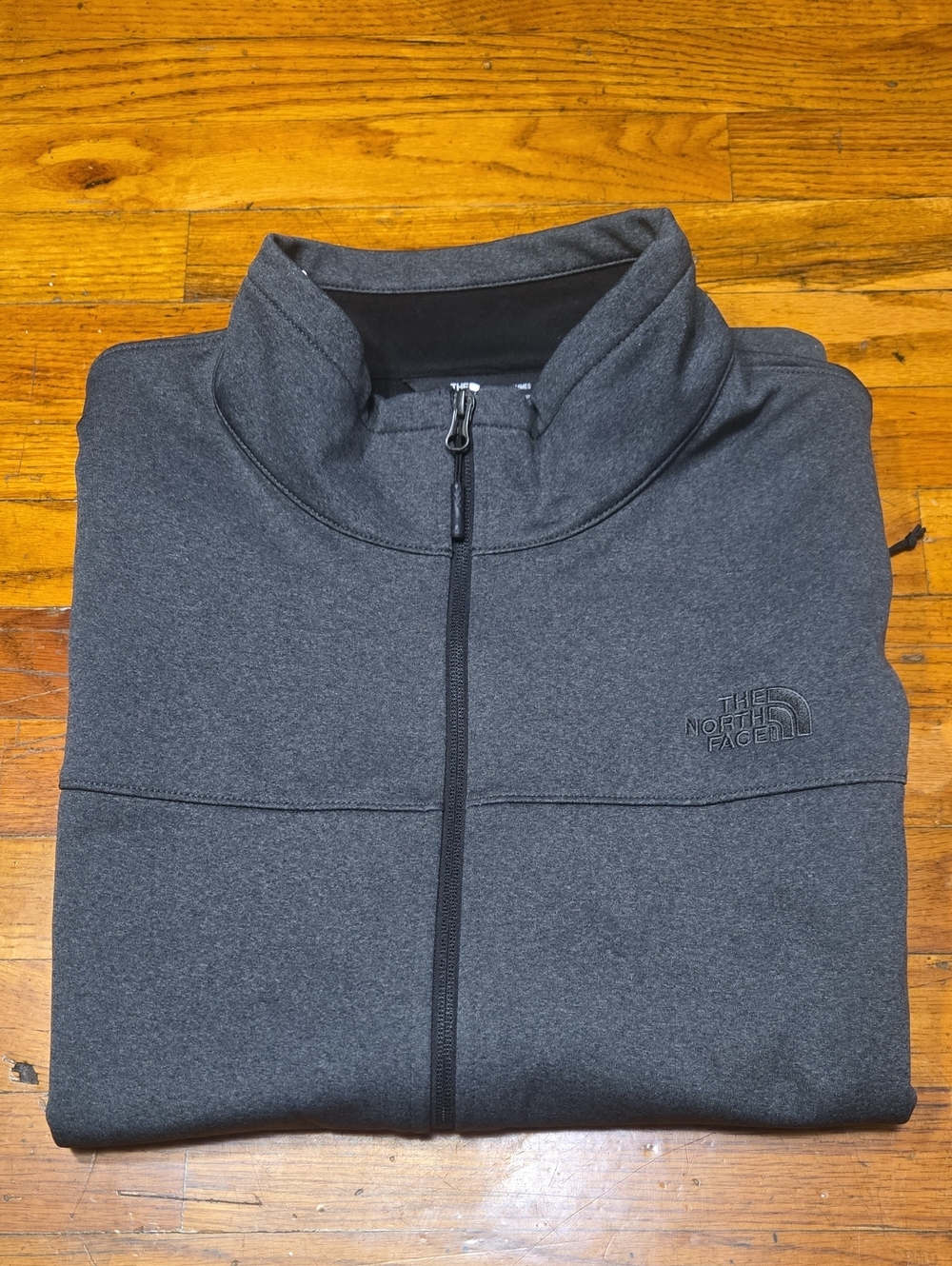 The North Face Men's Gray WindWall Full Zip Windproof Vest w/ Pockets XXL